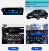 Écran Android ZWNAV 14,9 pouces pour Mercedes BENZ GLC C W205 2015 - 2018 NTG 5.0 Navigation automobile 2560*720 HD CarPlay sans fil LHD