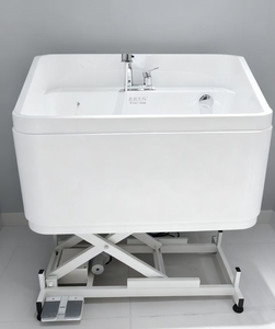 Bañera Eléctrica Ajustable en Altura <span class=keywords><strong>para</strong></span> Mascotas, de Acrílico, Blanca, <span class=keywords><strong>para</strong></span> <span class=keywords><strong>Lavado</strong></span> de <span class=keywords><strong>Perros</strong></span>, Equipo de Peluquería Canina y Spa, con Drenaje - Product Image 1