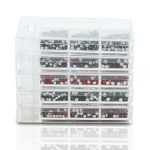 Perles en cristal de verre pour manucure, fabrication de bijoux, manucures DIY, outils d'art des ongles, colle, accessoires vestimentaires, 864 pièces/boîte - Product Image 4