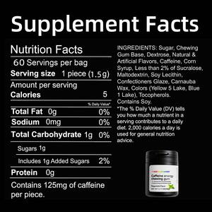 <span class=keywords><strong>Chewing</strong></span>-<span class=keywords><strong>gum</strong></span> personnalisé longue durée menthe poivrée caféine énergie végétalien sans sucre soutien énergie haleine fraîche - Product Image 3