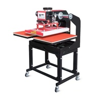 Presse à chaud automatique double station LEAF de haute qualité, économique, double, 40*60 cm, pour t-shirts et vêtements