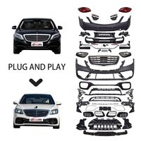 Kit de carrosserie de remplacement d'usine pour transformer une Mercedes Classe S W222 (2014-2017) en S63 AMG 2018 - Ensemble de pare-chocs