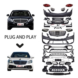 ชุดแต่งตัวถังรถยนต์เบนซ์ S-Class W222 ปี 2014 <span class=keywords><strong>2015</strong></span> 2016 2017 รุ่นเก่าเป็นรุ่นใหม่  แปลงโฉมเป็น S63 AMG ปี 2018 พร้อมชุดกันชน - Product Image 1