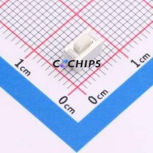 K2-1101UT-C4SW-01 Tactile Switch SMD Switch Single Pole Single Throw Rectangle Button 2.5N Vertical Mount - Product Image 1