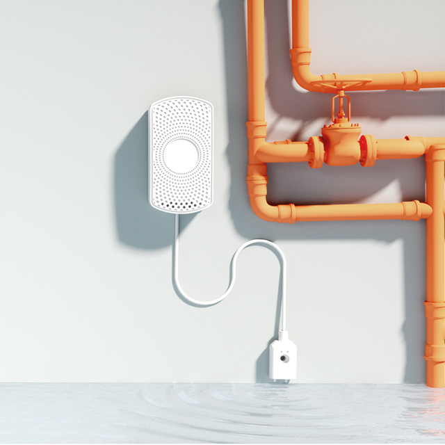 Portable Wireless Water Leak Detector IoT Bluetooth Sensor Smart Water Level Sensor Underfloor Water Leak Detection Device
