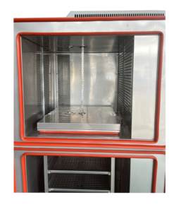 De Kamer Van De Koude En Hitteschoktest Is Een Opgeschorte Kamer Van Het Mandtype Met Twee Dozen Met Snelle Temperatuuromschakeling - Product Image 6