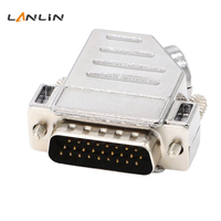Adaptateur de soudage DB26 à 3 broches pour diagnostic automobile, sortie à 45 degrés, connecteur de raccordement à coque métallique