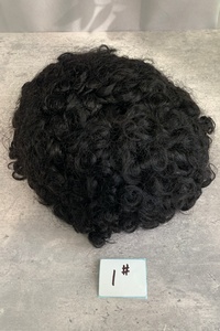 Prothèse capillaire H410 en dentelle complète, bouclée <span class=keywords><strong>afro</strong></span>, pour hommes noirs, remplacement capillaire en <span class=keywords><strong>cheveux</strong></span> humains bouclés, système capillaire <span class=keywords><strong>afro</strong></span> ondulé en <span class=keywords><strong>laine</strong></span> - Product Image 2