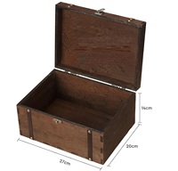 Boîte de rangement et organisateur de bureau en bois moderne faite à la main avec un design rectangulaire pour bureau, taille personnalisée