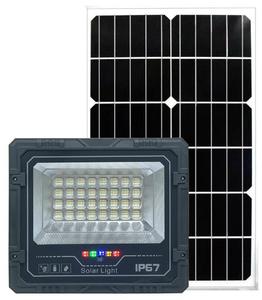 ไฟสปอร์ตไลท์ LED พลังงานแสงอาทิตย์ 60W IP66 ตัวเรือนพลาสติก Ra80 6000K แสงเดย์ไลท์ รีโมทคอนโทรล มุมลำแสง 170 องศา - Product Image 6