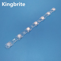 Matériau PMMA + PC Lentille linéaire de dimension L280 * W40mm 7 en 1 Module de lentille de lumière Wallwasher Lentille anti-éblouissement à 30 degrés avec réflecteur