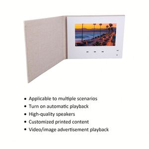 Brochure numérique vidéo personnalisée avec écran LCD de 7 pouces, mini carte de visite vierge, livre vidéo - Product Image 3