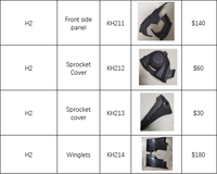Kit de carénage de moto en fibre de carbone sèche Carbonart Kawasaki Ninja H2 H2R, entièrement en fibre de carbone, léger, haute résistance, neuf