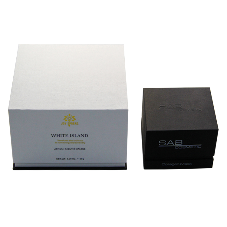 custom logo kraft paper candle gift card folding candle packaging boxes luxury gift box for candles