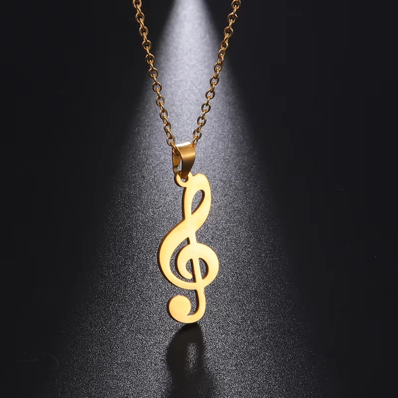 G Clef Note Collier