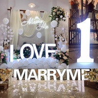 Boîte à lumière créative MARRYME, logo lumineux, décoration de mariage, enseigne LOVE sur mesure