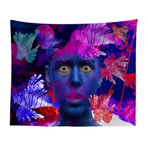 <span class=keywords><strong>Tapisserie</strong></span> de style <span class=keywords><strong>graffiti</strong></span> Hip-hop, couverture de décoration intérieure personnalisée, en polyester, flanelle, prise en charge de la maison, pièces - Product Image 3