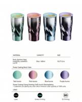Gobelet isotherme de luxe 20oz avec logo personnalisé, en acier inoxydable électroplaqué, à double paroi, anti-fuite, avec motif spirale 3D en relief et effet ombré, maintien thermique 12-24h