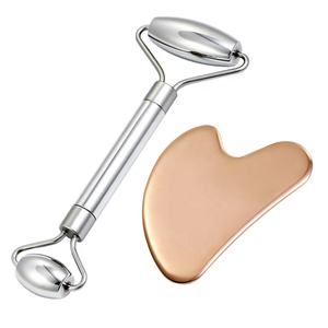 Strumenti per la pelle a rullo per il viso e <span class=keywords><strong>Gua</strong></span> Sha Set per massaggi per la cura della pelle strumento a rullo per uso domestico e commerciale - Product Image 4