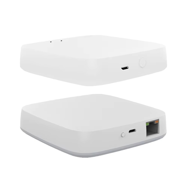 ZYSY )Tuya Wireless/Wired Zigbee 3.0 Gateway Hub Smart Life App Remote Bridge Control Devices Mini Size Works With Alexa Google