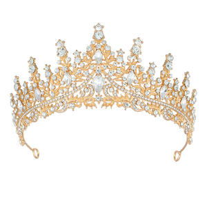 Nouvelle Couronne de Mariée Élégante en Diamants Électroplaqués, Accessoire de Mode de Luxe pour Coiffures de Mariage - Product Image 4
