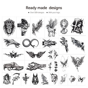 Tatouages temporaires OEM Nature Herbal, autocollants, approuvés par les planètes, à prix équitable, durables 14 jours, blancs, pour application <span class=keywords><strong>sur</strong></span> le visage et le corps - Product Image 5