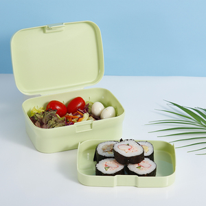 BPA libre de plástico caja Bento de Sushi <span class=keywords><strong>a</strong></span> prueba de fugas contenedor de almacenamiento de alimentos para microondas almuerzo Bento caja para niños - Product Image 1