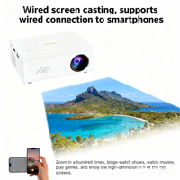 Projecteurs LCD intelligents M200S neufs, originaux et authentiques, 20 lumens ANSI, haut-parleurs intégrés, mini projecteur de cinéma maison HD 1080p portable