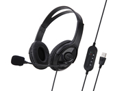 Headset Over Ear Laris Manis dengan Mikrofon untuk Kantor, Call Center, Perjalanan, Penggunaan Nirkabel, Peredam Kebisingan untuk PC dan Ponsel