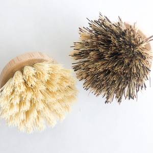 Tête <span class=keywords><strong>de</strong></span> rechange en sisal en bambou, 1 pièce, brosse naturelle, pot <span class=keywords><strong>de</strong></span> cuisine, brosse <span class=keywords><strong>de</strong></span> nettoyage - Product Image 2