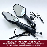 Système de détection d'angle mort pour moto étanche IP67, radar à ondes millimétriques 24 GHz, avertisseur de collision arrière RCW, tout-terrain