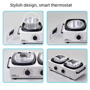 Latest Design Explosive Double Wax Pot 1200ml Capacity Rapid Melting Hair Removal Double Pot Wax Heater - Product Image 3