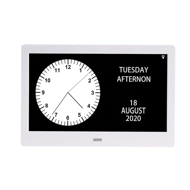 10.1-Inch Customized Digital Picture Frame Clock with Multimedia Player Calendar Display Ideal for Home and Office Private Mold