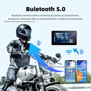 Pantalla GPS inalámbrica impermeable de 5,5 pulgadas para Android Apple Carplay navegación portátil 1 año para motocicletas BMW - Product Image 5