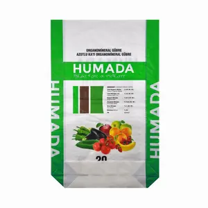 Fertilizer Packaging Bag in Wenzhou Laminated Polypropylene Customized 20kg Agriculture Square Bottom Bag Heat Seal Ecofriendly