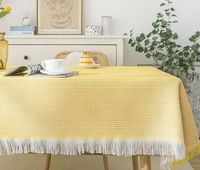 Nappe en lin français de luxe en gros petit vent blanc Ins pour le café de jour et anniversaire dortoir et nappe photo