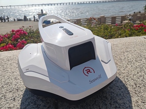 Aspirateur robotisé pour <span class=keywords><strong>piscine</strong></span> alimenté par prise, batterie au lithium, multi-tension, nettoyage de <span class=keywords><strong>piscine</strong></span> extérieure en plastique - Product Image 4