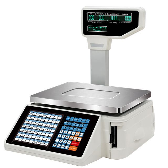 Supermarket Barcode Scanner Label Printer Receipt Printer Payment Machine POS Scale Checkout Counter