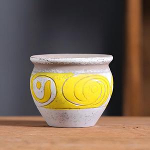 Petit pot en terre cuite pour plantes succulentes méditerranéennes, contrôle des racines, liquidation en gros - Product Image 6