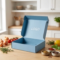 Boîte d'expédition personnalisée bleue pour vêtements, avec votre logo, pour chaussures et vêtements – Offre spéciale