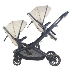 Brightbebe Ánh sáng trọng lượng xe đẩy toa xe bé Buggy <span class=keywords><strong>Twin</strong></span> nhôm xe đẩy pram cho cặp song sinh - Product Image 6