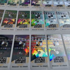 Adesivo Acrilico Personalizzato Antimanomissione con Residuo, Numeri di Serie Variabili, Colore CMYK, per Uso Cosmetico e Medicinale - Product Image 2