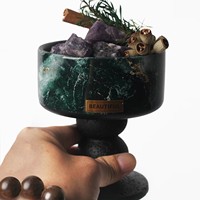 Coffret Cadeau Diffuseur de Luxe Élégant en Pierre de Cristal, Ensemble d'Aromathérapie Sans Flamme aux Huiles Essentielles pour la Maison, les Mariages et les Cadeaux de Fêtes