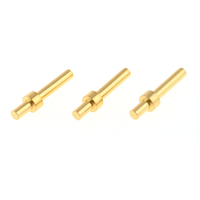 Broches d'insertion en cuivre plaqué or personnalisées, équivalentes aux PRECI-DIP et MILL-MAX, versions aux spécifications identiques disponibles, pour prises aéronautiques