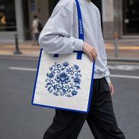 Bolsa de Nailon Ecológica con Logotipo Personalizado, Bolsa de Mano Reutilizable de Poliéster Reciclado, Regalo Corporativo para Ferias Comerciales, Venta al Por Mayor OEM