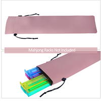 Sac de Mahjong américain rose personnalisé, multifonctionnel, grande capacité, pliable