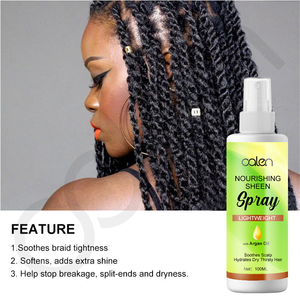 Spray Districante per Capelli Private Label, Spray Lucidante Nutriente per Trecce, Formula Idratante all'Olio - Product Image 3