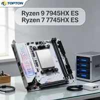 Motherboard Gaming AMD Mini-ITX NAS, Ryzen 9 7945HX ES / 7845HX ES / R7 7745HX ES, 2xM.2 NVMe, 4xSATA PCIe4.0 x16 PC Server Rumahan