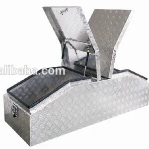 heavy duty aluminium gullwing tool boxes for trucks trailers rotary car parking system metal cabinet case storage