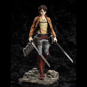 Masaüstü dekorasyon koleksiyonu Anime diz çökmüş Levi vinil aksiyon figürleri savaş yaralanma Fortitude modeli oyuncak bebekler Titan saldırı - Product Image 2